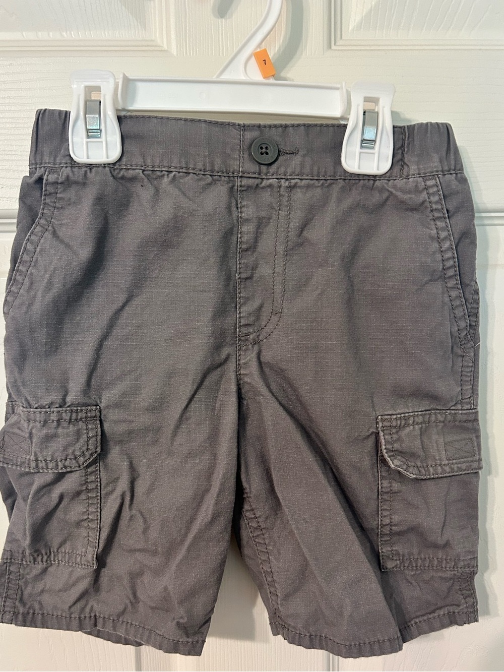 Boys, Levi's, Gray Shorts - Multi-Pocket Casual, Size 6, Elastic Waistband